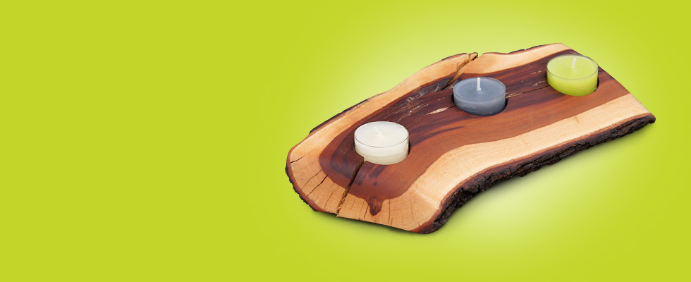 Kerzenhalter-Obstbaum Holz
